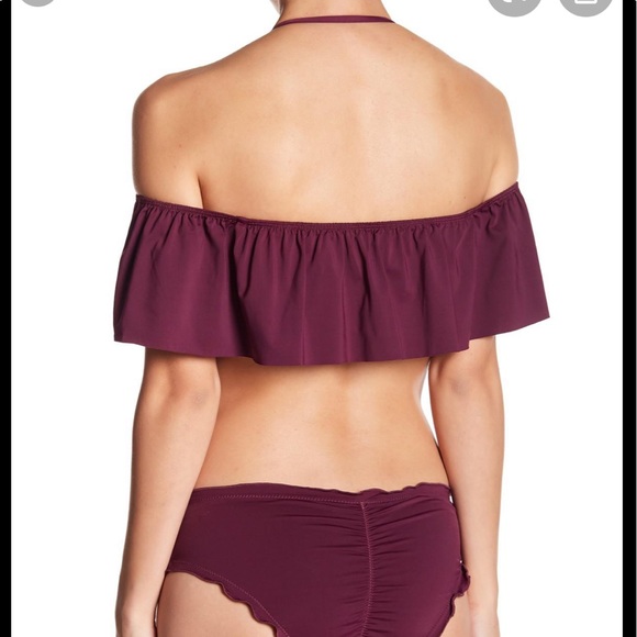 The Bikini Lab-Purple Ruffle Bikini Top - Picture 2 of 8